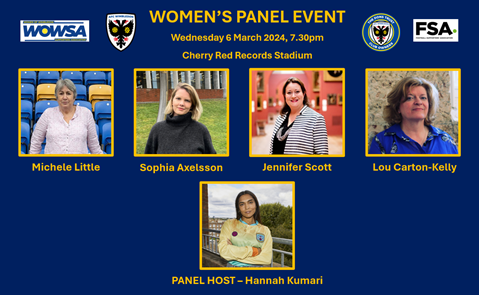 Women’s stadium event – Introducing the panel